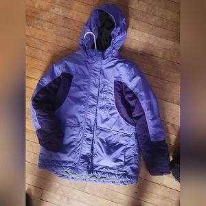 Landsend Purple Coat Size 14 - Youth